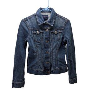 Nautica Womens Denim Jacket Size XS Blue